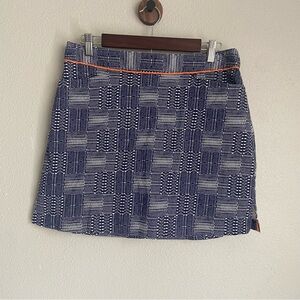 Lady Hagen Navy Blue Patterned Golf Skort